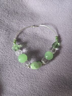 Green Beaded Bracelet